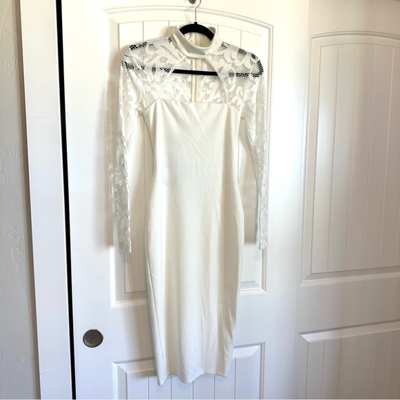 NWT NOOKIE designer party dress - lady lace midi, size S - Picture 4 of 8